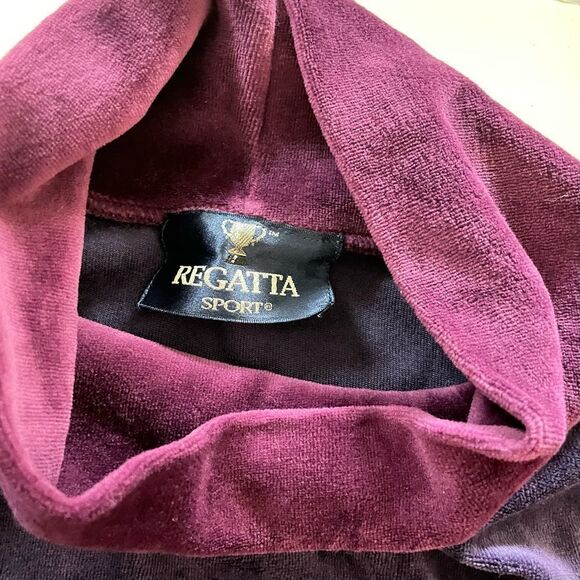 Vintage Regatta Sport Striped Velour Top - Picture 3 of 3